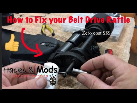 How to Fix your Electric Skateboard’s Belt Drive wheel rattle ?? - Andrew Penman EBoard Hacks & Mods