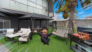 コストコで買いまくった巨大家具で5億円の家に最強の庭を作ろうぜ！！！