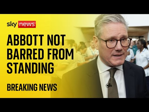 Diane Abbott not barred from standing for Labour candidate, Sir Keir Starmer says | Vote 2024