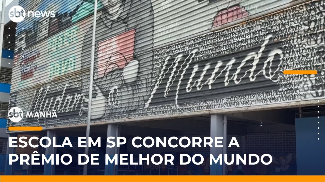 Escola de Cubatão SP concorre a prêmio de melhor escola do mundo | SBTManhã