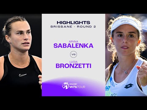 Aryna Sabalenka vs. Lucia Bronzetti | 2024 Brisbane Round 2 | WTA Match Highlights