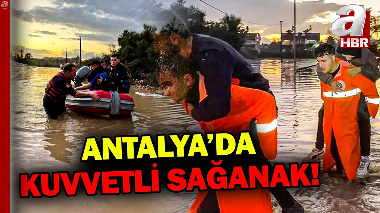 Antalya sele teslim! Manavgat'ta hortum çıktı seralar zarar gördü | A Haber