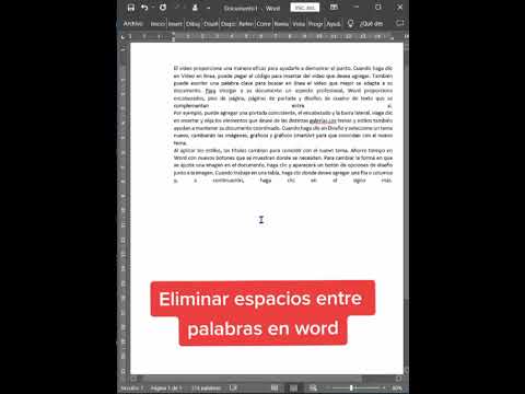 Error de espacios en Word