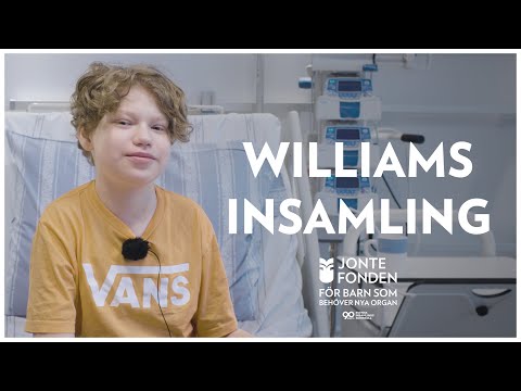 Williams insamling till förmån för Jontefonden och andra barn som behöver nya organ