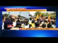 Tension At Khammam : TTDP and TRS Activists Competitive Slogans : Mirchi Farmers Problems