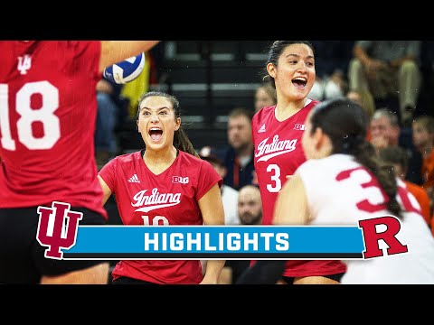 Indiana at Rutgers | Highlights | Big Ten Volleyball | Nov. 3, 2023