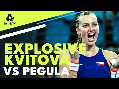 Petra Kvitova EXPLOSIVE Tennis vs Pegula 💣 | United Cup 2022 Highlights