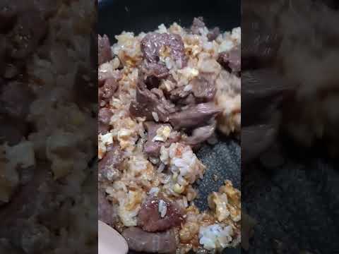 肉チャーハン！焼肉のタレが絶妙でした！