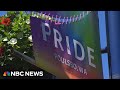 Washington police search for suspect who slashed Pride flags