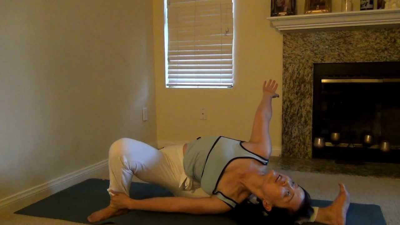 Yoga for reducing belly fat (1) - YouTube