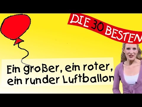 Ein großer ein roter ein runder Luftballon - Anleitung zum Bewegen || Kinderlieder