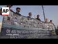 Protest in Athens ahead of trial on deadly migrant boat sinking