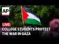 LIVE: George Washington University students protest the war in Gaza