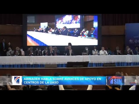 Abinader habla sobre avance de apoyo a centros de la UASD