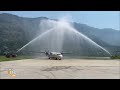 Kullu first flight from Kullu Manali Bhuntar airport to Dehradun | #himachalpradesh - 03:23 min - News - Video
