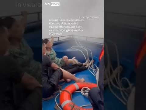 Dozens of people killed and at least eight missing as tourist boat capsizes in Vietnam