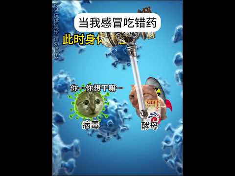猫の動画サムネイル - 当我感冒吃错药时#有趣 #猫meme #猫meme剧场 #内容过于真实  #故事 #貓 #猫猫meme小剧场 #喵不可言