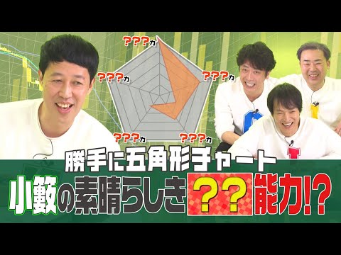 【勝手に五角形チャート】小籔のこの数字は何力⁉︎