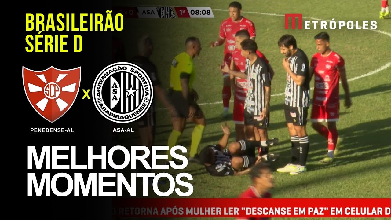 Confira os melhores momentos do jogo entre entre PENEDENSE-AL X ASA-AL pela série D