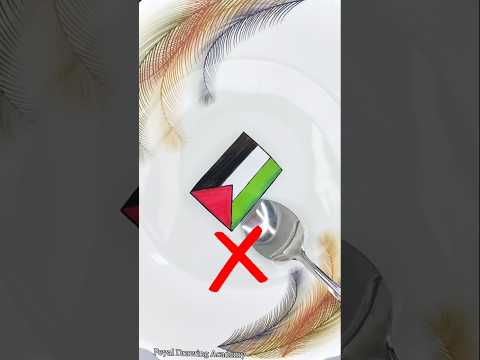 رسمت أعلام الدول العربية كلها💪❤️😍 رسم علم فلسطين 🇵🇸#palestine #art #indonesia#iraq#algerie   #shorts