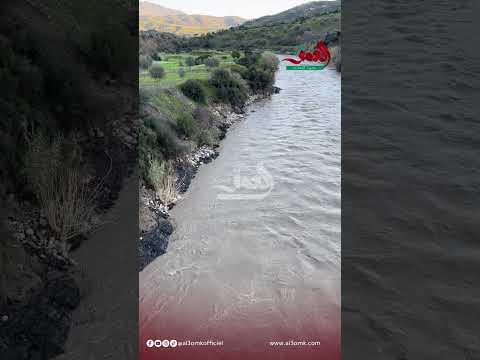 ارتفاع منسوب واد أسرى بتاونات بعد أمطار فبراير القوية