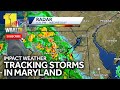 Tom tracks thunderstorms in Maryland Wednesday night