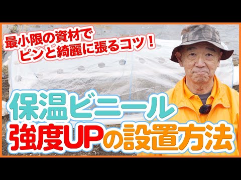 家庭菜園や農園で保温ビニールの強度を上げる設置のコツ！設置のタイミングや最小限の資材を使った雨や雪に強い設置方法を徹底解説！【農園ライフ】