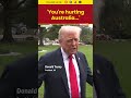 #watch | Trump Fires at ABC Reporter on Australia Business Concerns #donaldtrump #newsx #worldnews  - 00:35 min - News - Video