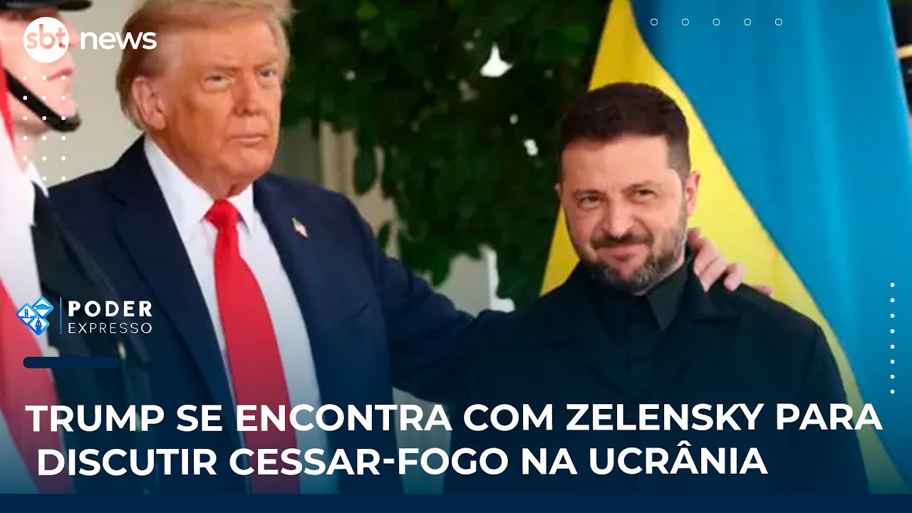 Trump se encontra com Zelensky para discutir cessar fogo na Ucrânia | SBT News