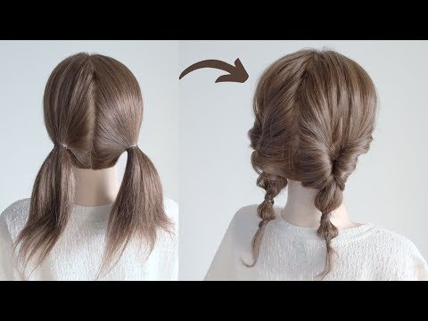 くるりんぱツインテールヘアアレンジ / Cute twin tail hairstyle for Girls