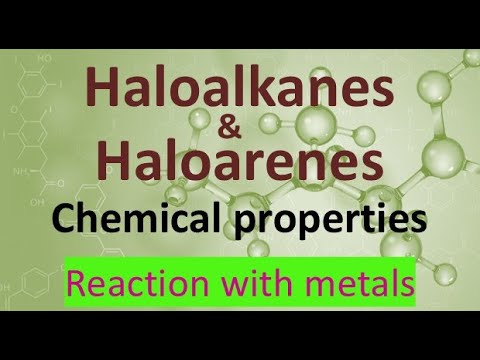 Haloalkanes and haloarenes, reaction with metals, Grignard and Wurtz reactions in simple telugu