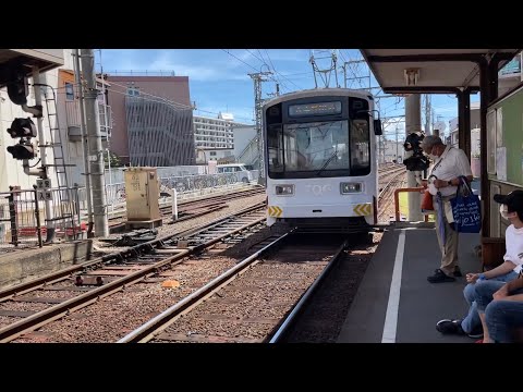 【阪堺701形】我孫子道駅到着