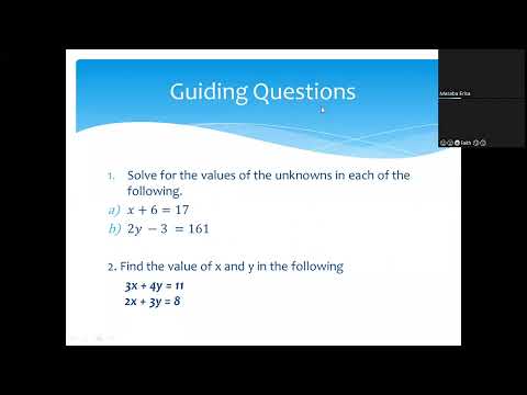 SIMULTANEOUS EQUATIONS - S 3 MATHEMATICS