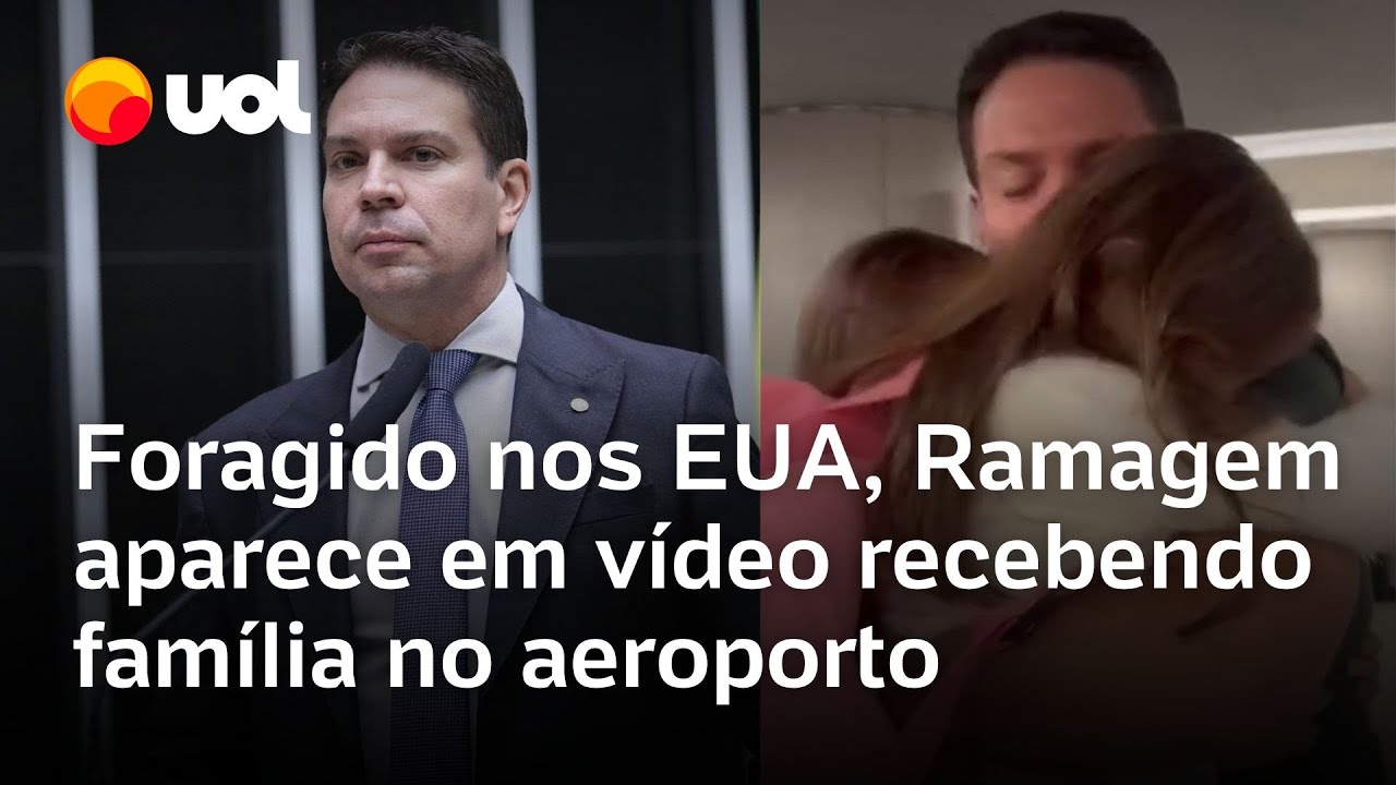 Foragido nos EUA, Ramagem aparece em vídeo recebendo família no aeroporto