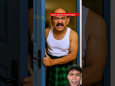 malas sekolah karena hujan⁉️ #shorts