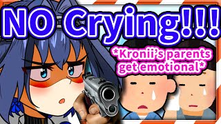 Emotionless Kronii Doesn't Let Her Parents Get EMOTIONAL 【HololiveEN】
