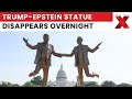 Trump–Epstein Statue Sparks Outrage on National Mall | Removed Within 48 Hours