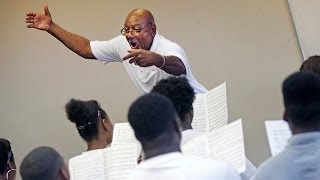 Talented High School students from all over South Carolina are singing this week at Allen University at the first Hall Johnson Summer Music Camp. Hall Johnson was a 1908 graduate of Allen University and became nationally known for his musical compositions and arrangements of Negro spirituals.