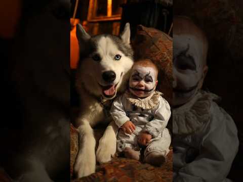 🐺👻 Husky & Puppy’s Spooky #Halloween Collab | Cutest Trick or Treat Duo Ever! 🎃💀