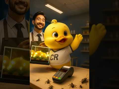 The Duck bought fireflies to play with his owner.