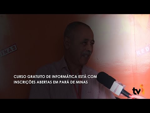 Vídeo: Curso gratuito de informática está com inscrições abertas em Pará de Minas