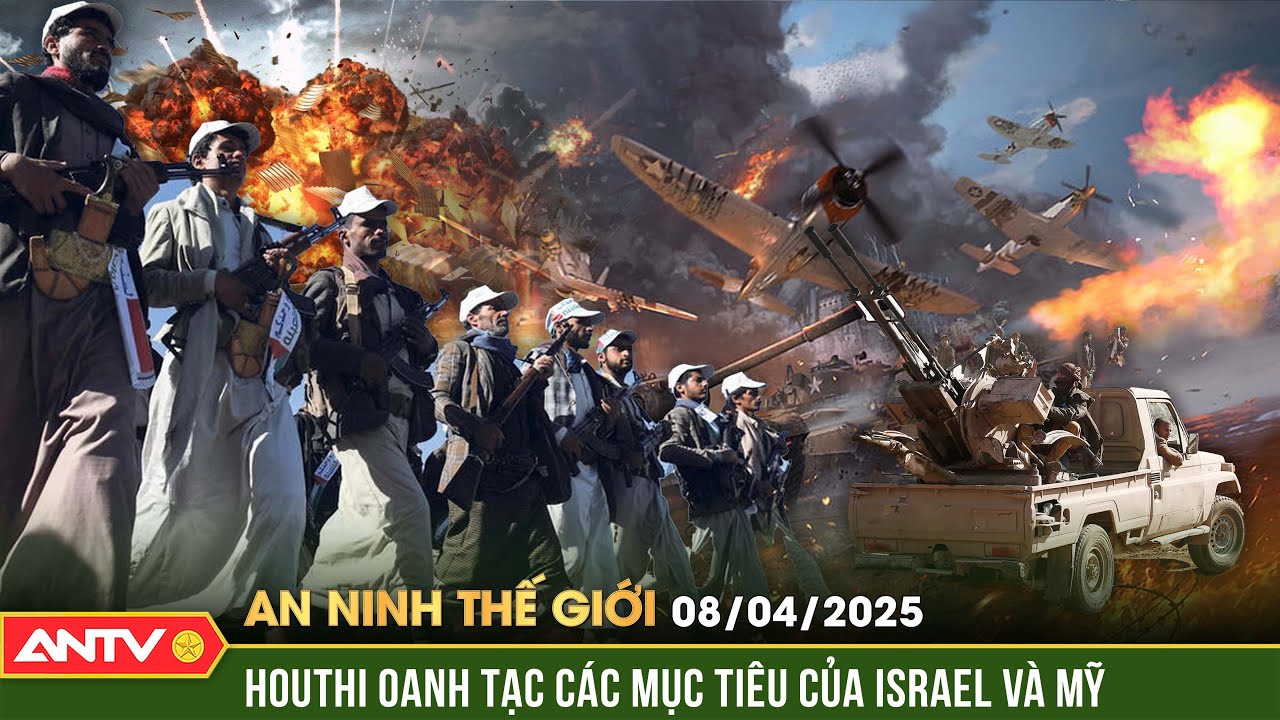 Chiến hạm Mỹ hứng tên lửa, Houthi điều UAV diệt các mục tiêu ở Israel | An ninh Thế giới ngày 8/4
