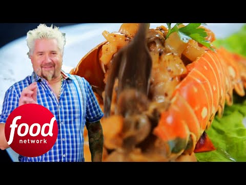 Guy Fieri Tries Cuban Coffee Lobster! l Diners, Drive-Ins & Dives