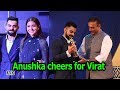 Anushka cheers as Virat receives Cricketer of the year award