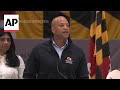Maryland Gov. Wes Moore gives update on clearing of Baltimore bridge