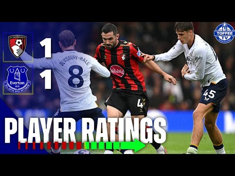 Bournemouth <strong>1</strong>-<strong>1</strong> Everton | Player Ratings