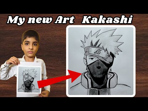 Kakashi drawing | How to draw Kakashi Hatake step by step | Ninja drawing | Naruto | Anime drawing