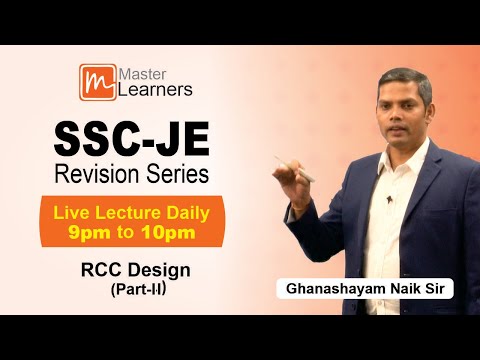 SSC JE 2022 Revision Series - RCC Part-2 by Ghanashyam Naik Sir