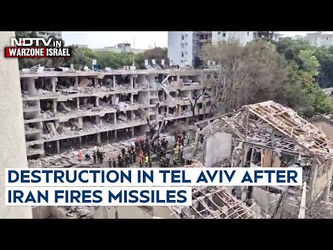 Iran Israel War | On Camera, Destruction In Tel Aviv After Iran Fires Missiles