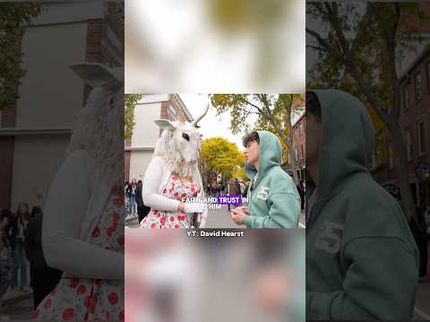 Sharing Jesus with Goat Girl #jesus #love #bible #satanic #reels